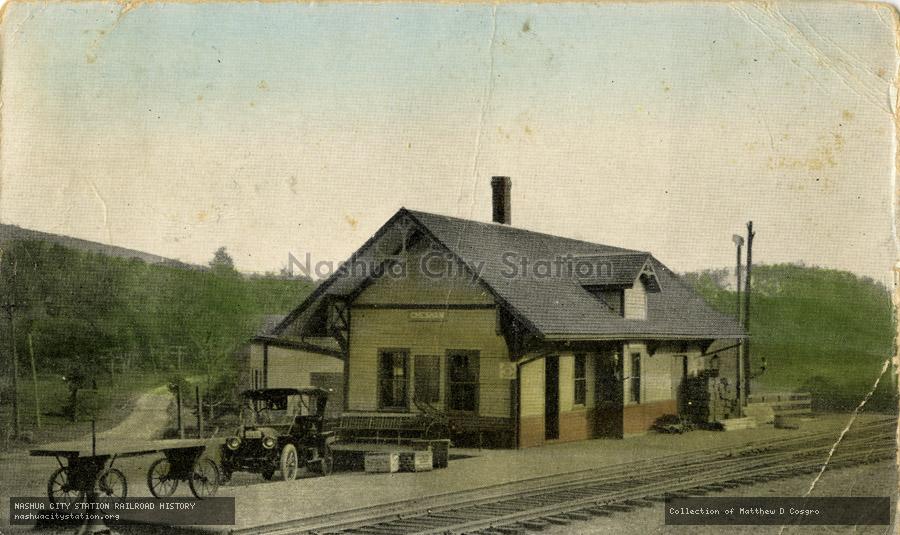 Postcard: Boston & Maine Station, Chesham, New Hampshire